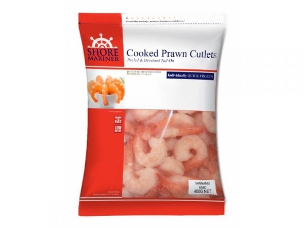 Cooked prawn cutlets 400g