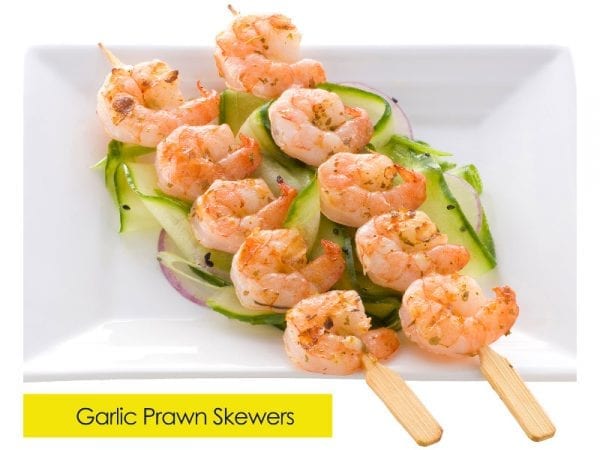 Prawn skewer garlic