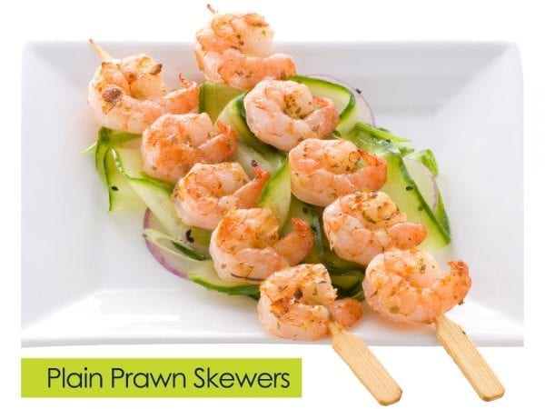 Prawn skewer plain