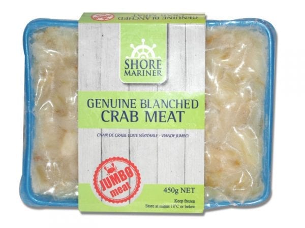 Blanched crab meat