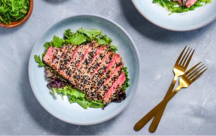 Grilled Tuna Steaks With Asian Sesame Crust - Egmont Seafoods