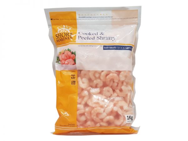 Cooked & Peeled Shrimp 1kg - Egmont Seafoods